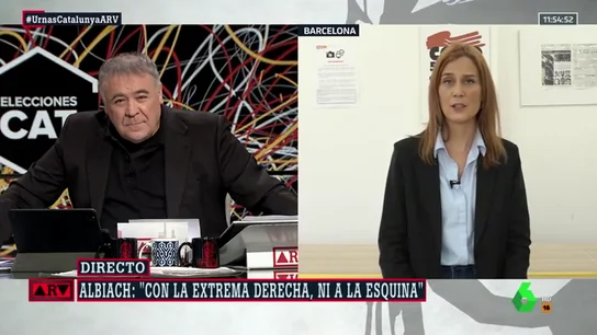 La candidata de En Comú Podem, Jessica Albiach La candidata de En Comú Podem, Jessica Albiach