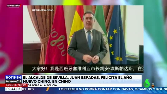 El vídeo del alcalde de Sevilla hablando en chino para felicitar el Año Nuevo que se ha hecho viral El vídeo del alcalde de Sevilla hablando en chino para felicitar el Año Nuevo que se ha hecho viral