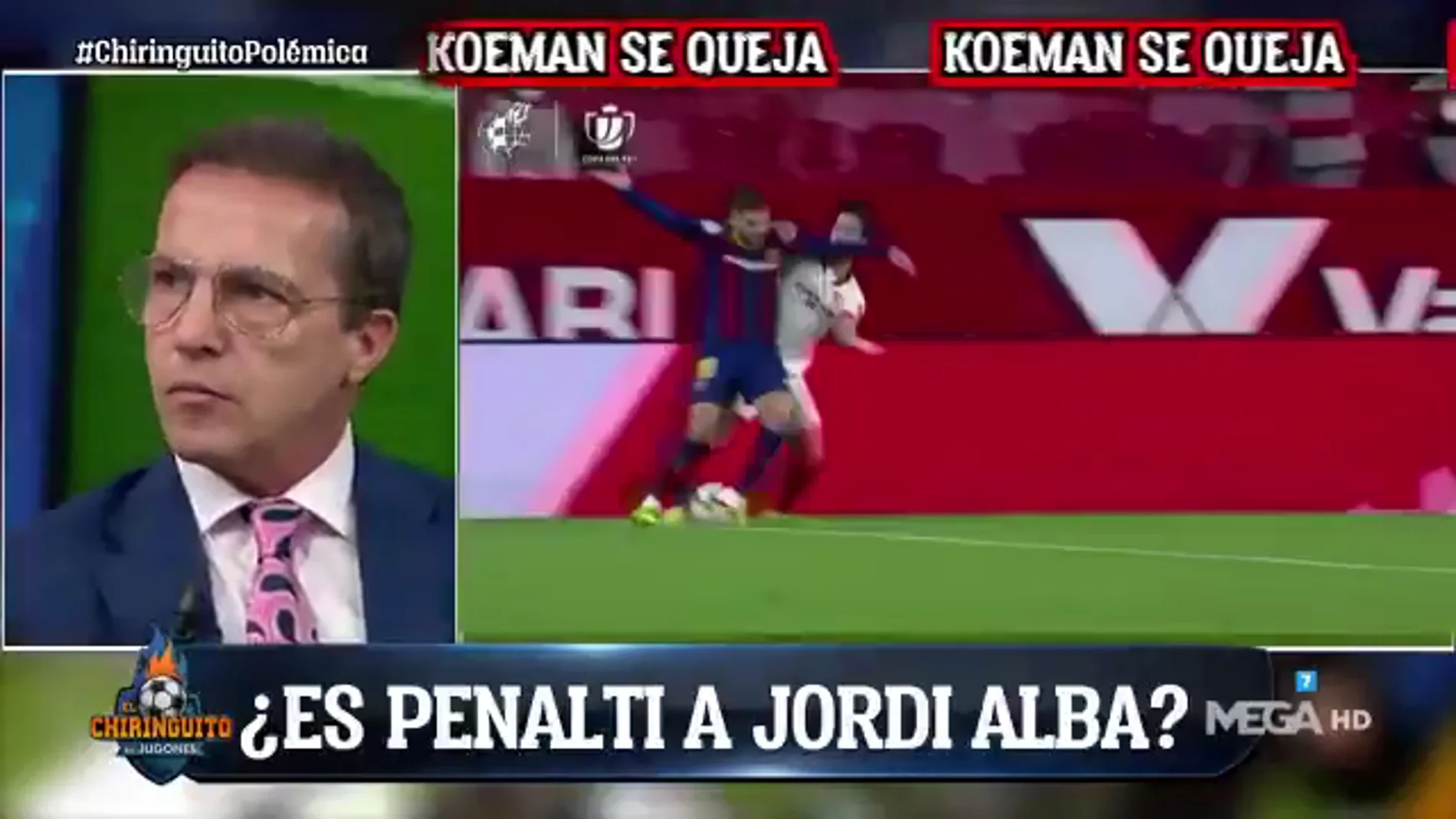 Cristóbal Soria, sobre el posible penalti de Suso a Jordi Alba: "No es ni falta"
