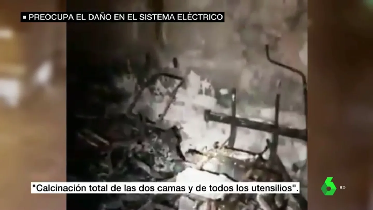 Las imágenes de la habitación calcinada por un paciente COVID del Hospital Puerta del Mar, Cádiz Las imágenes de la habitación calcinada por un paciente COVID del Hospital Puerta del Mar, Cádiz