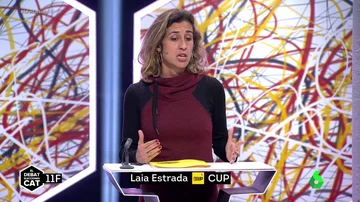 Laia Estrada (CUP), en 'El Debat' de laSexta