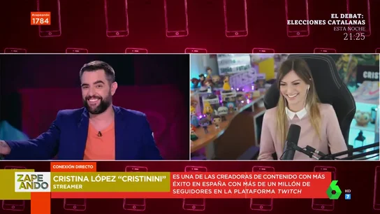 La reacción de la youtuber Cristinini cuando Dani Mateo se acuerda de Andorra en pleno directo La reacción de la youtuber Cristinini cuando Dani Mateo se acuerda de Andorra en pleno directo