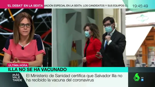 Una inmunóloga destapa la estrategia de los partidos que acusan a Illa de vacunarse: "Evidentemente no importa la verdad" Una inmunóloga destapa la estrategia de los partidos que acusan a Illa de vacunarse: "Evidentemente no importa la verdad"
