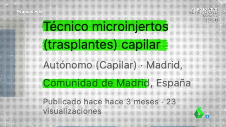 Oferta de empleo para un técnico capilar