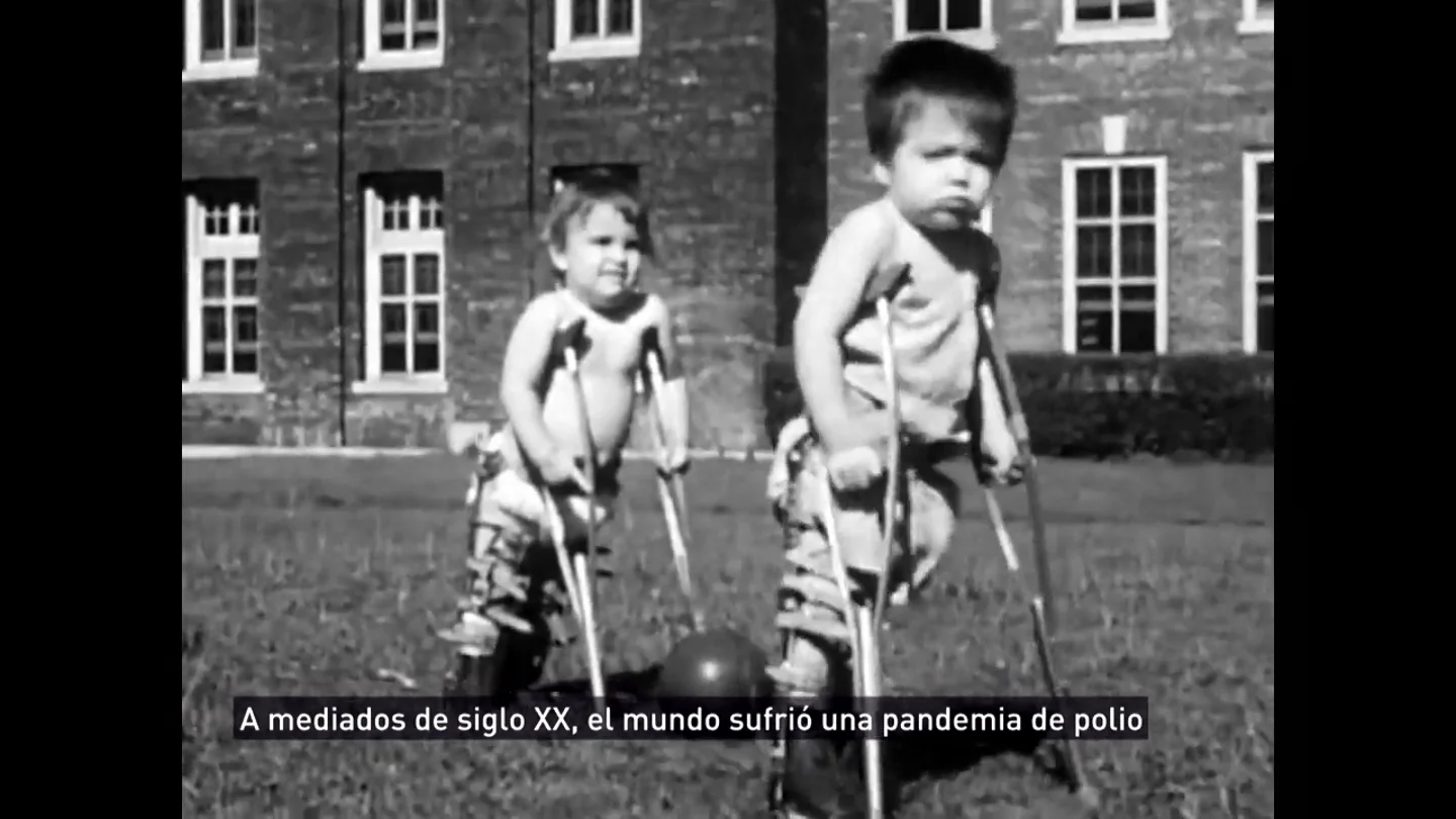 Niños con polio Niños con polio