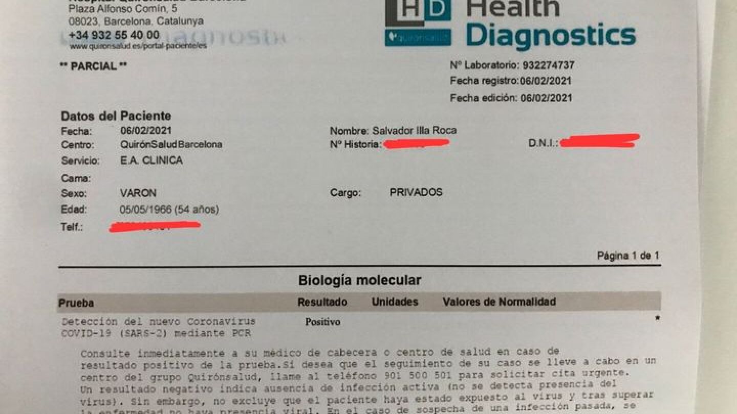 El documento que difundi&oacute; Alvise P&eacute;rez