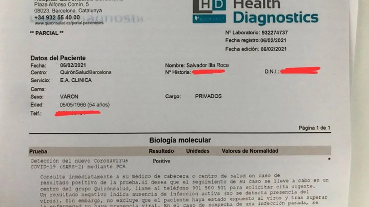El documento que difundió Alvise Pérez El documento que difundió Alvise Pérez