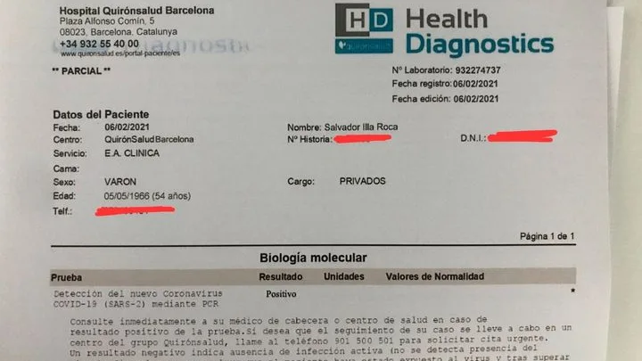 El documento que difundió Alvise Pérez