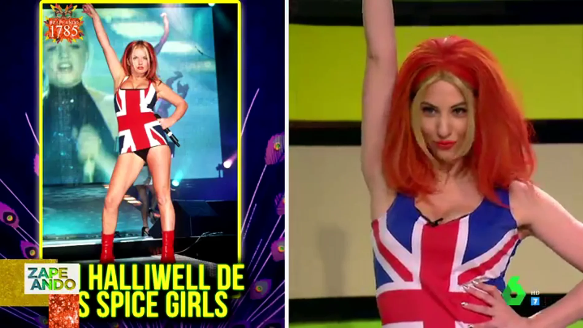 La espectacular transformación de Maya Pixelskaya en una de las Spice Girls: "Me han pintado el entreteto para que parezca que tengo más"