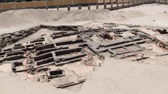 Imagen de la supuesta fábrica de cerveza de Egipto Imagen de la supuesta fábrica de cerveza de Egipto