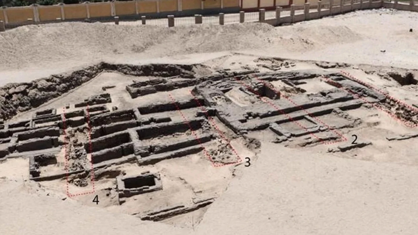 Imagen de la supuesta fábrica de cerveza de Egipto Imagen de la supuesta fábrica de cerveza de Egipto