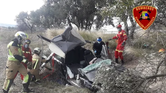 Un hombre muere en un accidente de tráfico y su hijo resulta herido en Borja Un hombre muere en un accidente de tráfico y su hijo resulta herido en Borja