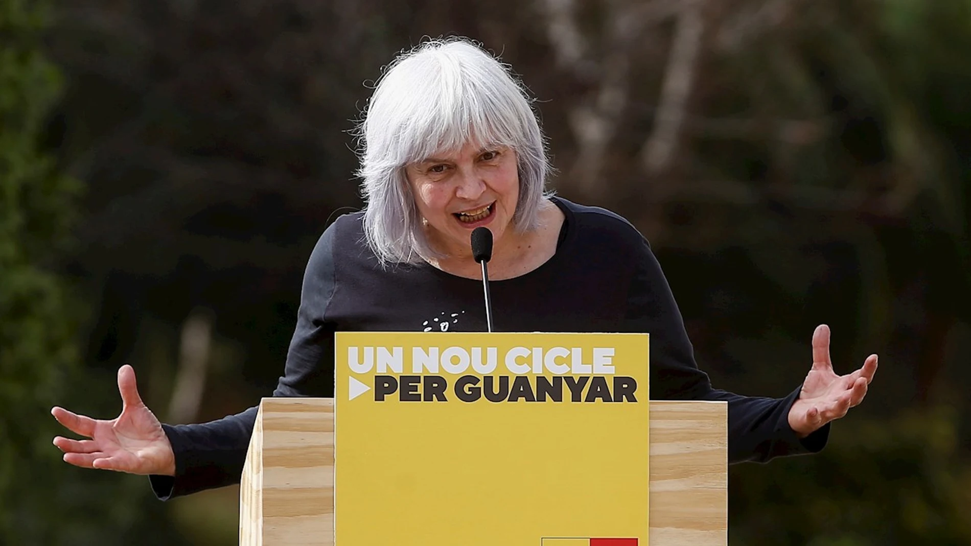 Dolors Sabater, candidata de las CUP en las elecciones de Cataluña