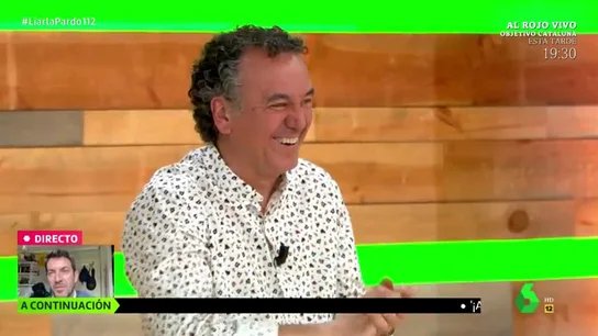 El comentario de Brasero que hace estallar a Cristina Pardo en una carcajada: "Me voy a poner rojo y no por los polvos" El comentario de Brasero que hace estallar a Cristina Pardo en una carcajada: "Me voy a poner rojo y no por los polvos"