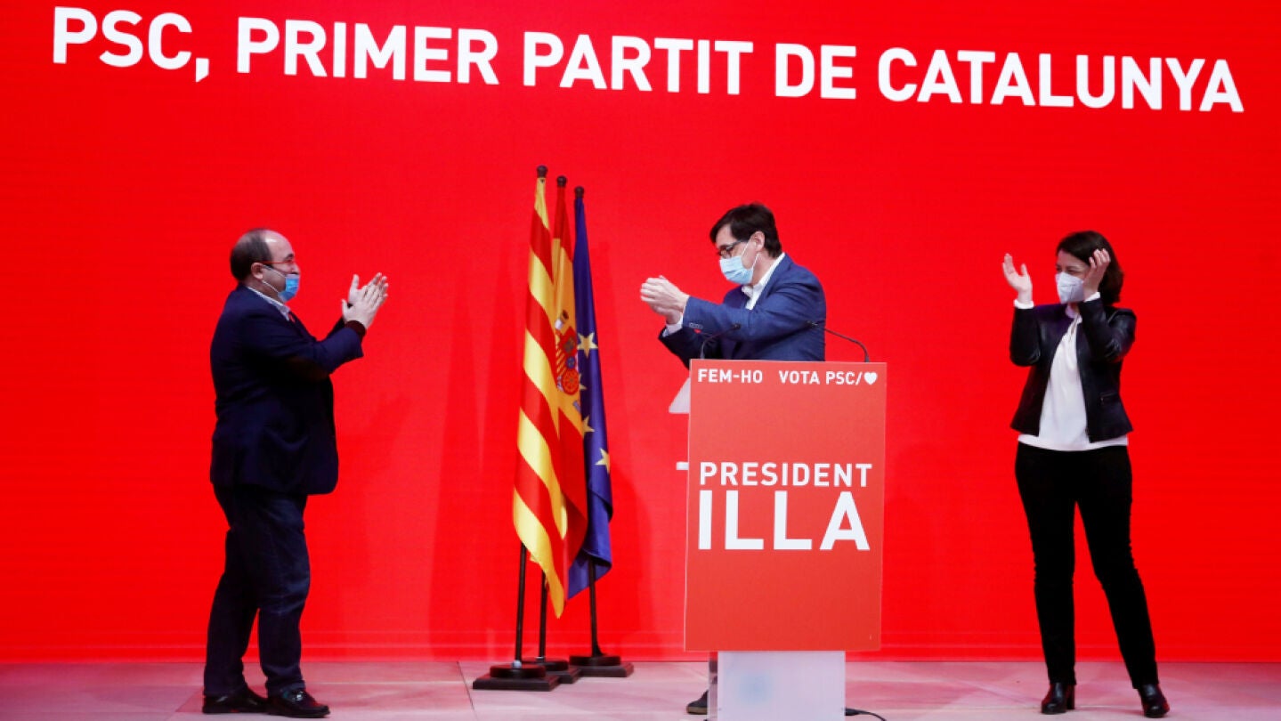 Mapa de resultados de las elecciones de Catalu&ntilde;a del 14-F en los principales municipios