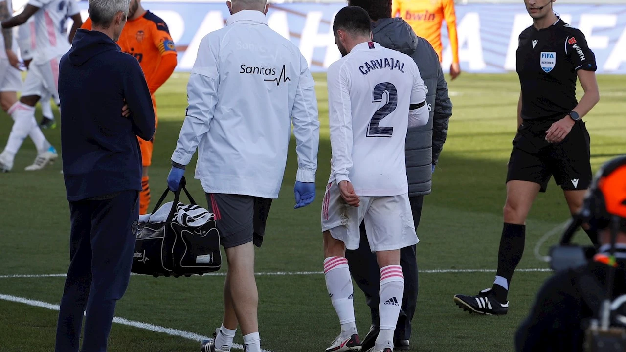 Dani Carvajal se retira lesionado