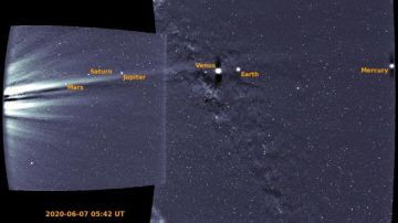 Los seis planetas captados en la misma imagen