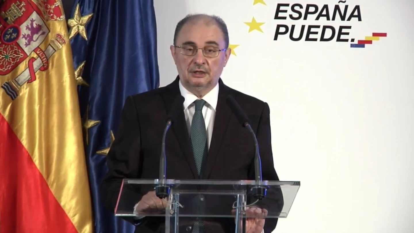Javier Lambán en un acto Javier Lambán en un acto