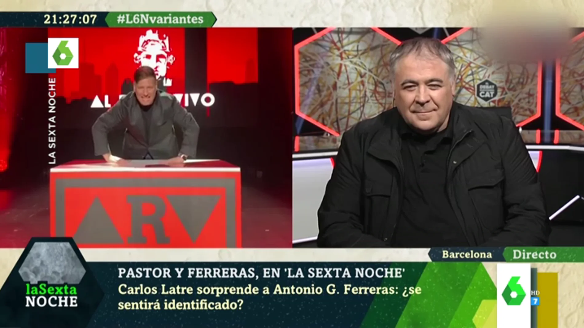 La reacción de Antonio García Ferreras al encontrarse con su propio 'clon' en laSexta Noche