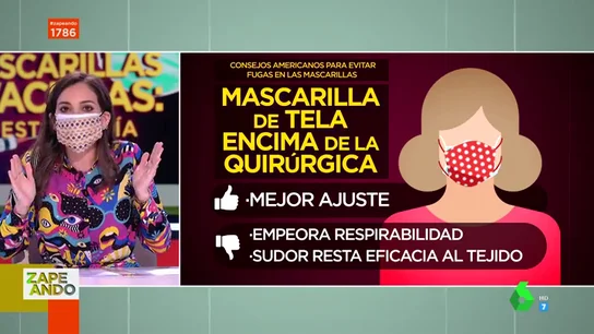 Cómo ajustar la mascarilla de forma adecuada: los cuatro trucos para que no se cuele ni salga el virus Cómo ajustar la mascarilla de forma adecuada: los cuatro trucos para que no se cuele ni salga el virus