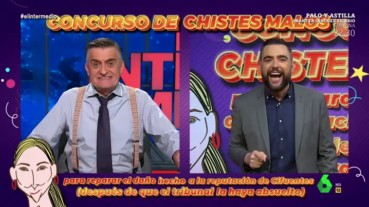 Wyoming y Dani Mateo tratan de restituir el honor de Cristina Cifuentes con un concurso de chistes malos sobre el 'caso Máster'