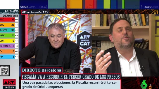 Antonio García Ferreras y Oriol Junqueras en ARV Junqueras ARV