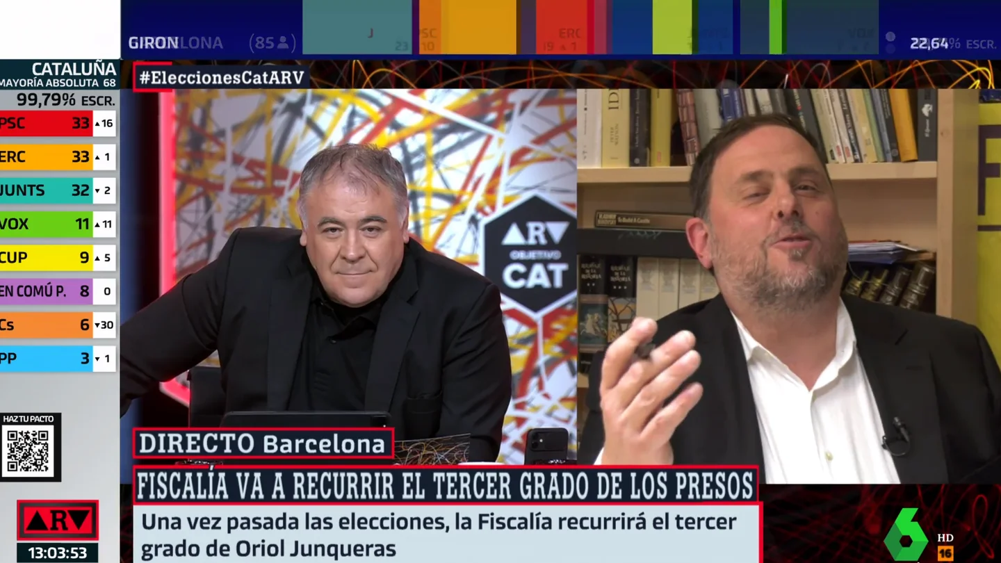 Antonio García Ferreras y Oriol Junqueras en ARV Junqueras ARV