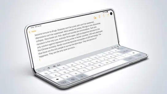 Recreación del iPhone plegable Recreación del iPhone plegable
