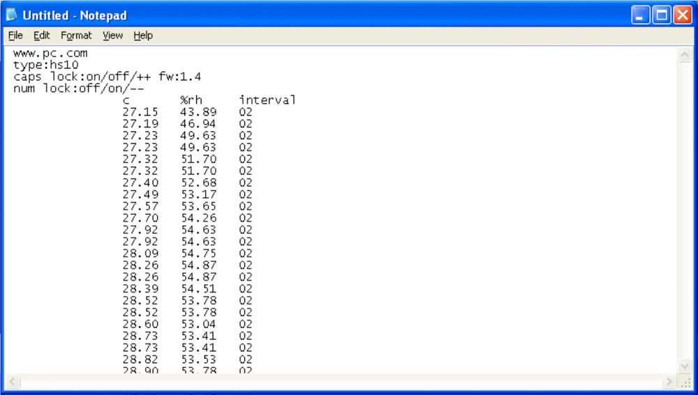 Notepad de Windows XP.