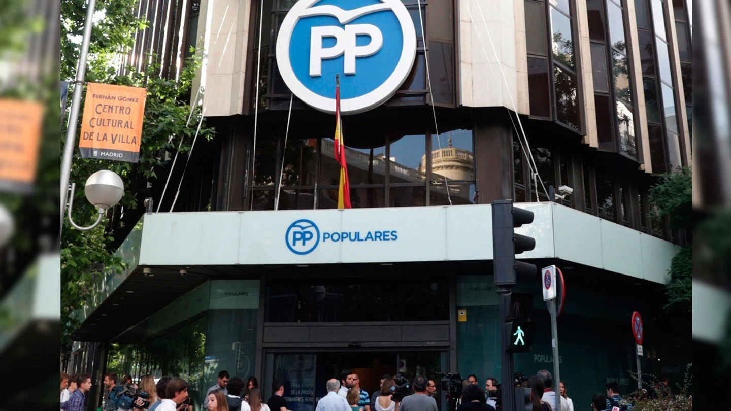 La sede nacional del PP en Génova La sede nacional del PP en Génova