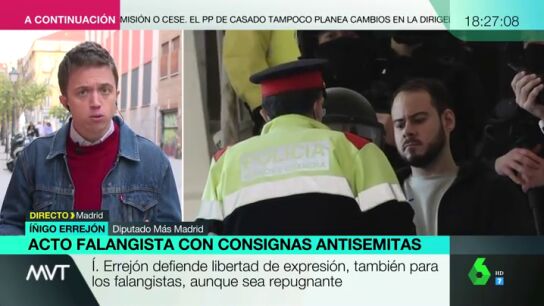 &Iacute;&ntilde;igo Errej&oacute;n insta al Gobierno a indultar a Has&eacute;l "ya": "Ha tenido que entrar en prisi&oacute;n para que aparezca la voluntad pol&iacute;tica"