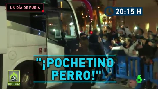 Máxima tensión con el PSG en Barcelona: insultos y petardos para toda la expedición Máxima tensión con el PSG en Barcelona: insultos y petardos para toda la expedición