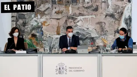 Calvo, Sánchez e Iglesias en el Consejo de Ministros Calvo, Sánchez e Iglesias en el Consejo de Ministros