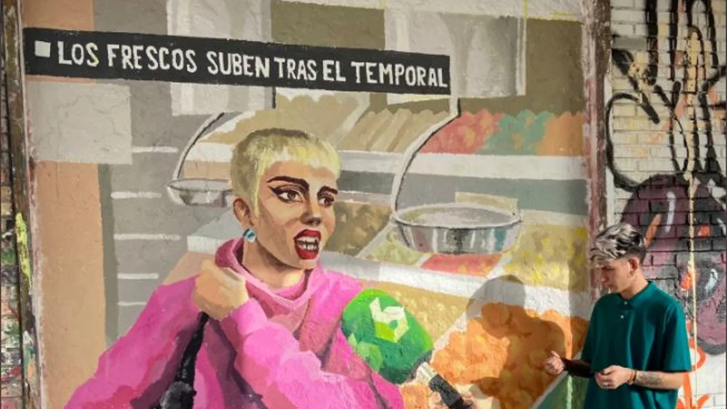 Mural de la intervención de Samantha Hudson en laSexta Mural de la intervención de Samantha Hudson en laSexta