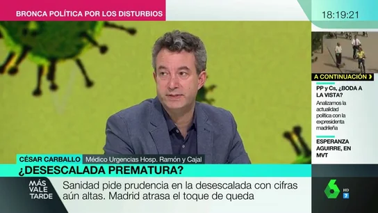 El doctor Carballo recuerda las palabras de Einstein para anticipar que vamos hacia "la cuarta ola" El doctor Carballo recuerda las palabras de Einstein para anticipar que vamos hacia "la cuarta ola"