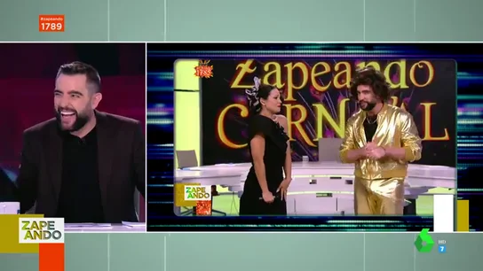 El "paquete" de Dani Mateo causa furor en las redes sociales: así reacciona el presentador en directo El "paquete" de Dani Mateo causa furor en las redes sociales: así reacciona el presentador en directo