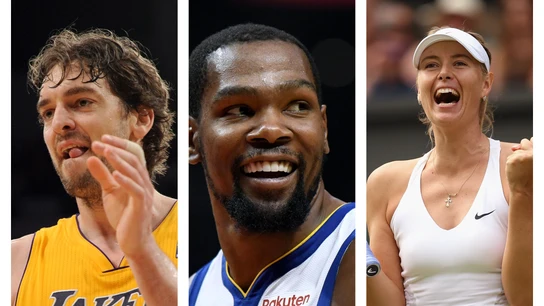 Gasol, Durant y Sharapova Gasol, Durant y Sharapova