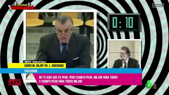 Informe Mongolia 'adelanta' el careo entre Rajoy y Bárcenas: "Soy fruto de un polvo reprimido" Informe Mongolia 'adelanta' el careo entre Rajoy y Bárcenas: "Soy fruto de un polvo reprimido"