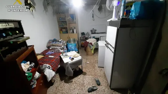 Este es el lugar donde tenían retenida a la víctima.  Esclavitud