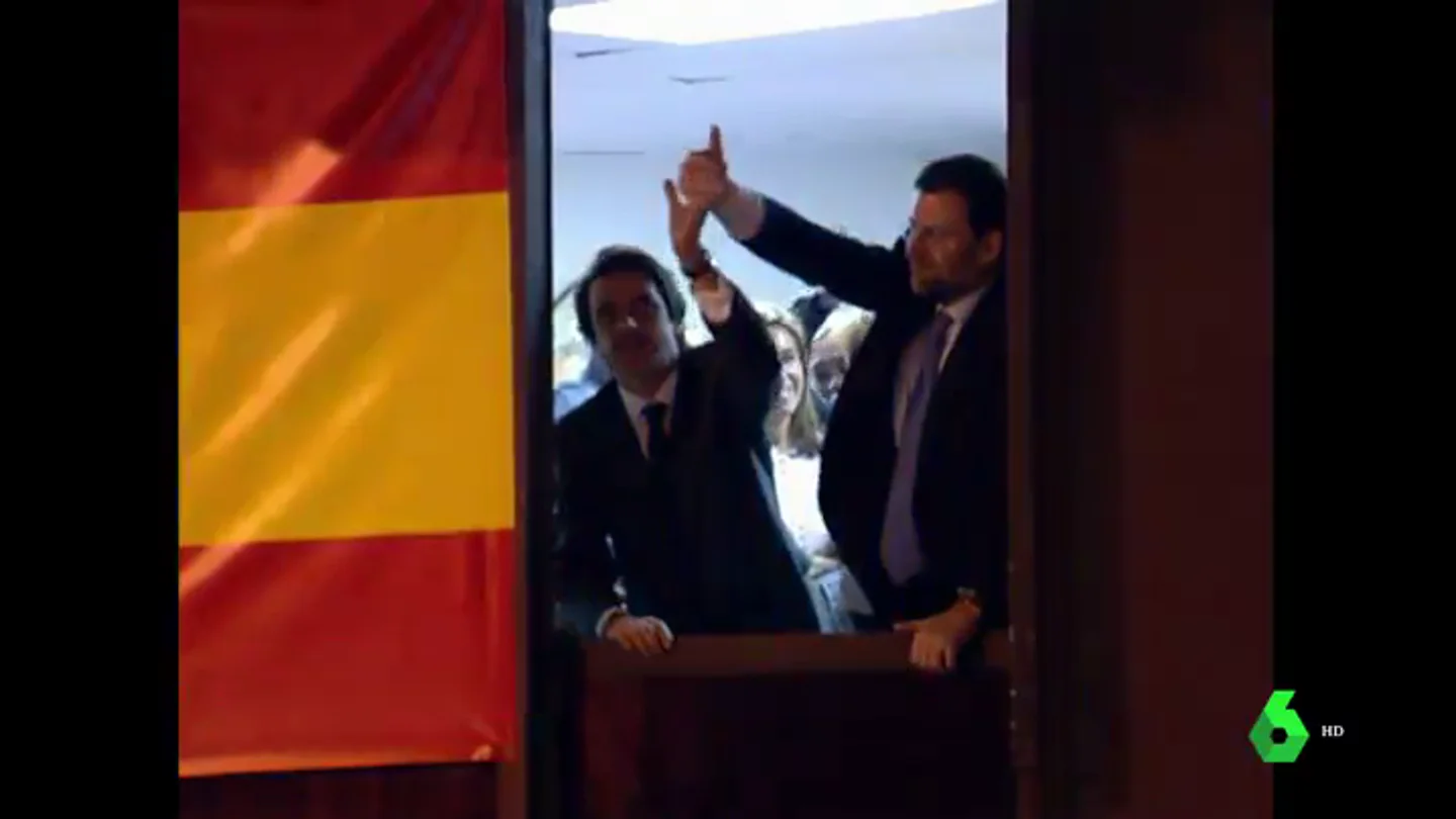 Aznar y Rajoy en Génova Aznar y Rajoy en Génova