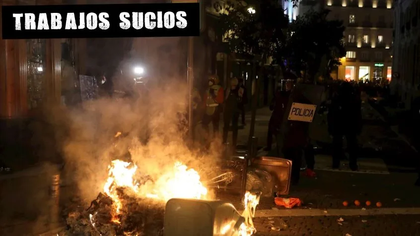 Protestas en Madrid por la detención de Hasél