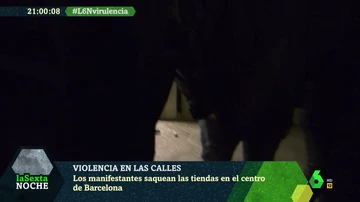 Violencia en las calles de Barcelona