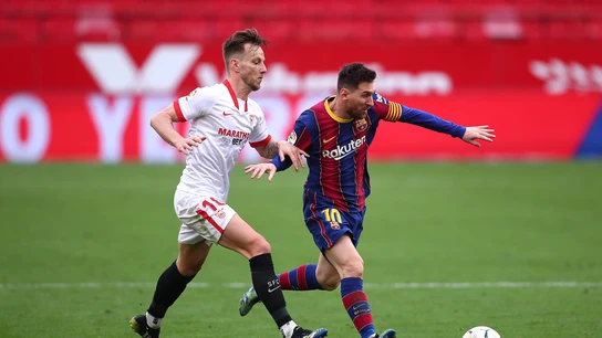 Ivan Rakitic y Leo Messi Ivan Rakitic y Leo Messi