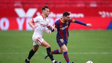 Ivan Rakitic y Leo Messi