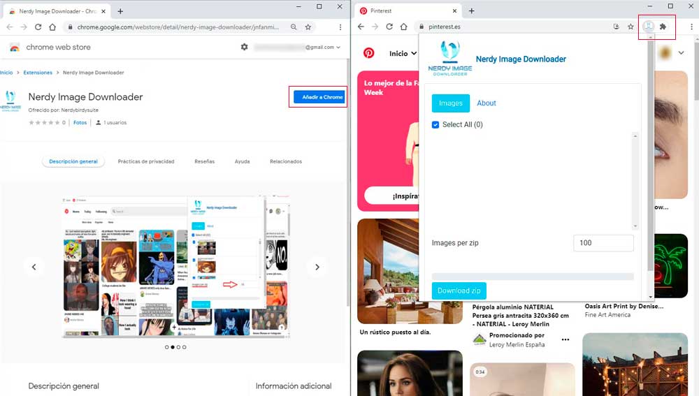 Instalando extensiones en Google Chrome