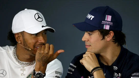 Lewis Hamilton y Lance Stroll Lewis Hamilton y Lance Stroll