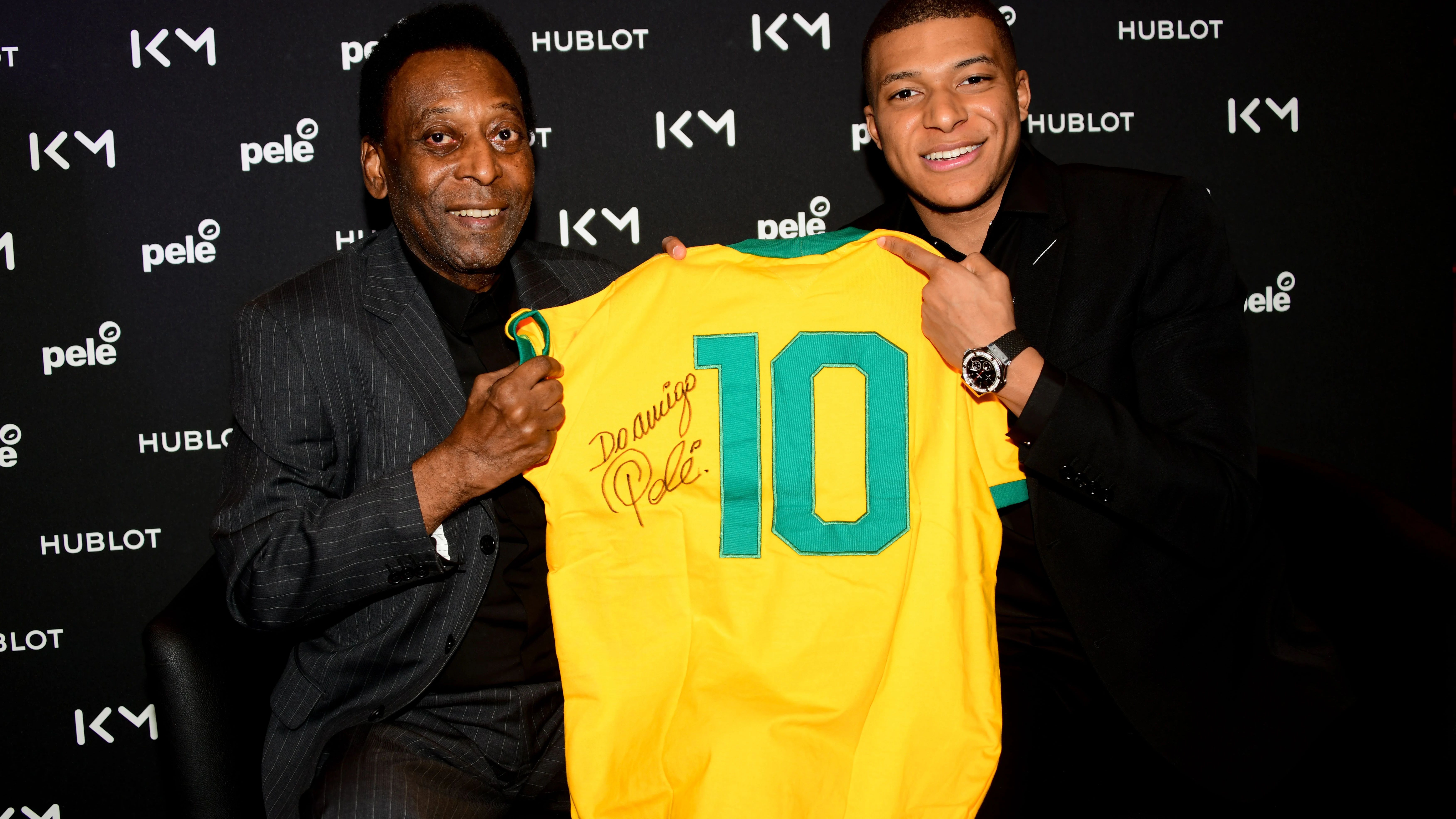 Pelé y Mbappé