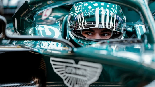 Stroll, en el Aston Martin Stroll, en el Aston Martin