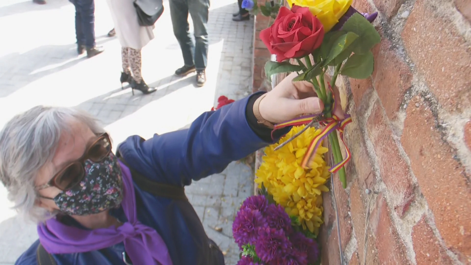 Homenaje a las mujeres fusiladas por el franquismo en Madrid