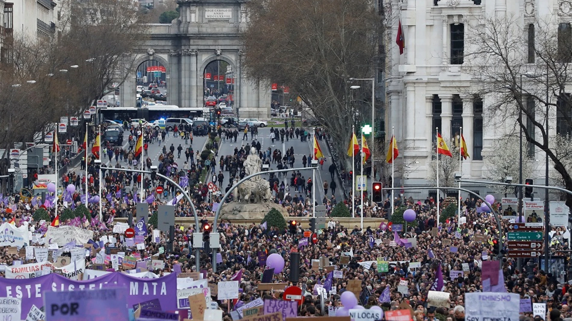 La manifestación del 8M celebrada en Madrid